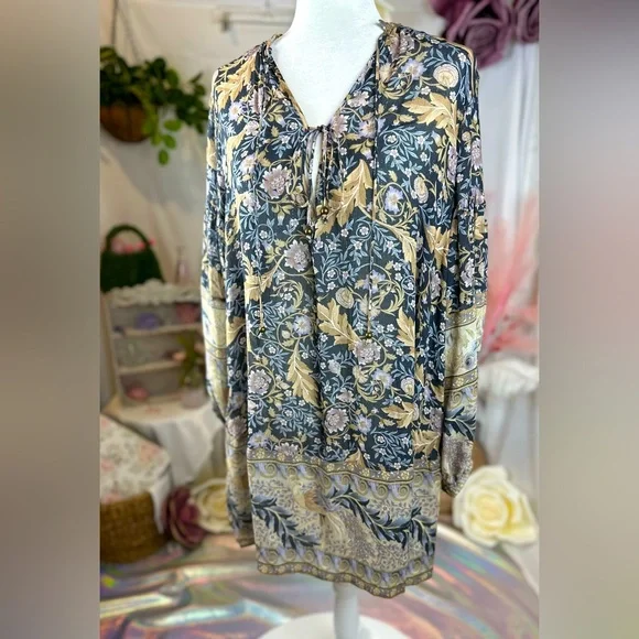 Spell | Dresses | Spell And The Gypsy Oasis Amethist Long Sleeve Mini Dress  Size Small | Poshmark